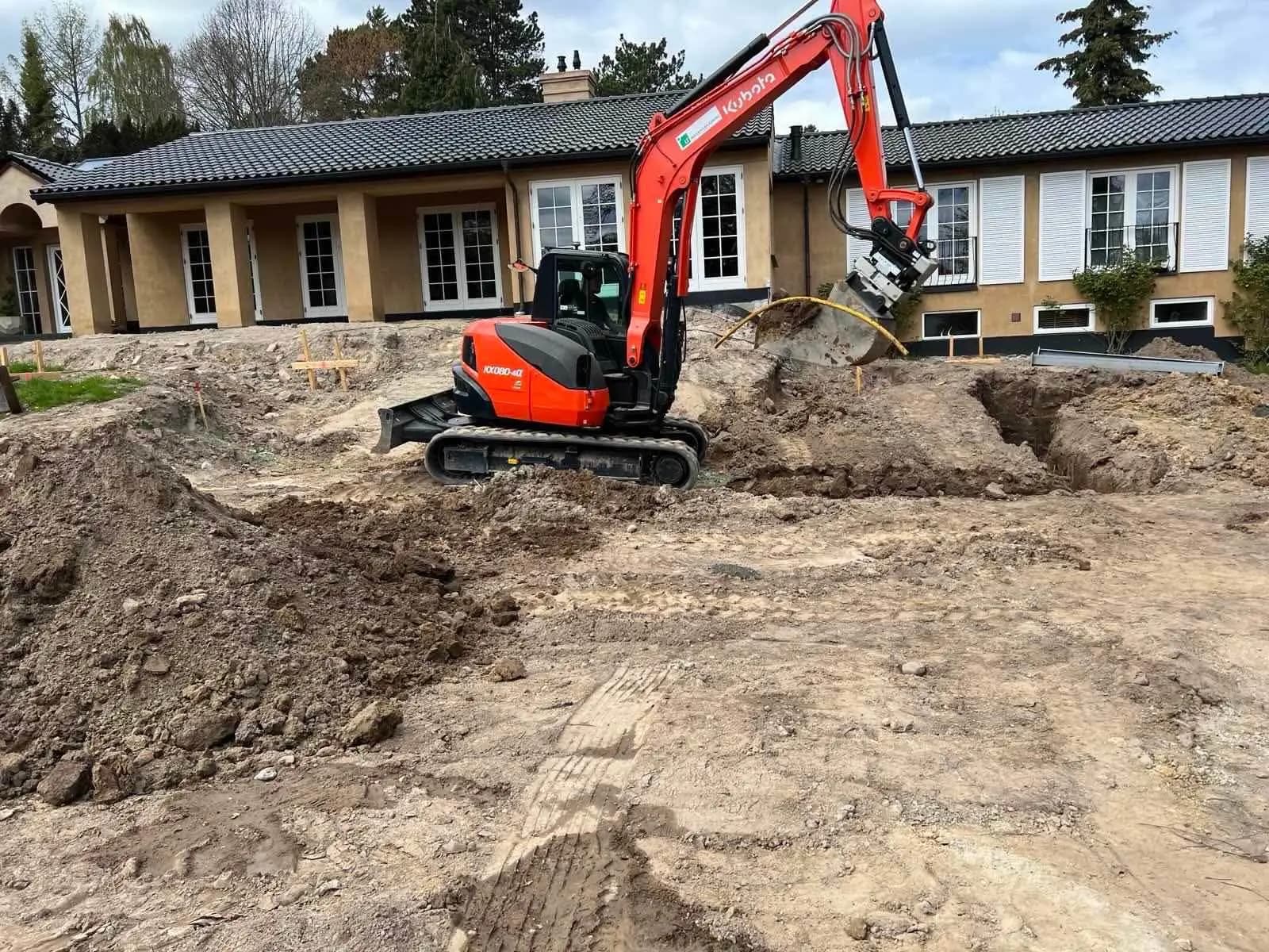 Anlægsarbejde udført af Halkjær ApS